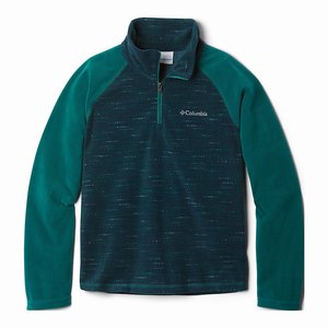 Columbia Glacial™ III Skinna Printed Half Zip Pojkar MörkGröna/Marinblå (CWDZP3560)